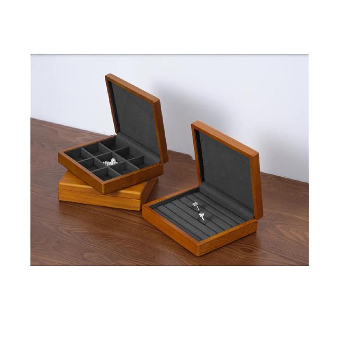 MISHITU Solid Wood Jewelry Storage Box with Cover Organizer for Ring Necklace Bracelet Jewelry Storage Display Organizer Case