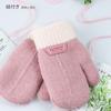 Buffydeer Knit Ages with Cute Winter Gloves for Girls and and Perfect for Playing In the or Kindergarten Kids' Mittens, Unisex, 1-4, Drawstring, Warm,
