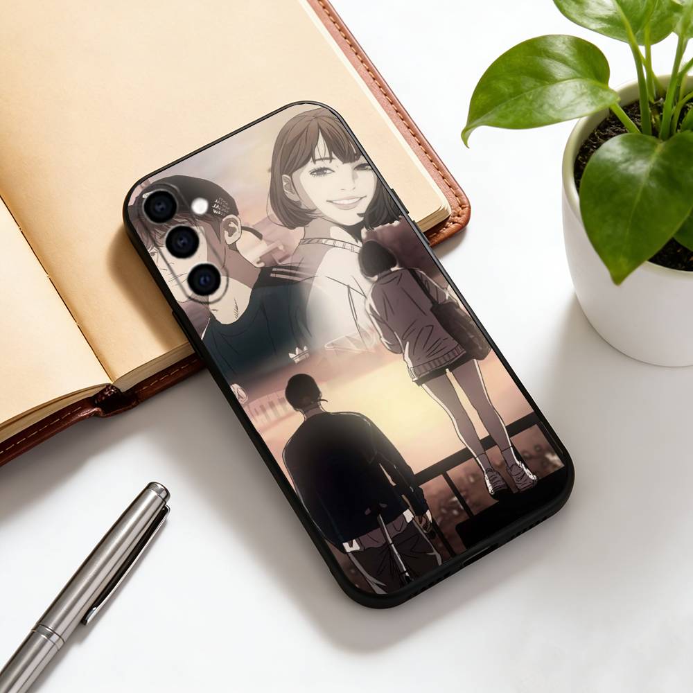 Manhwa  Phone Case For Samsung Galaxy A73,A72,A71,A70,A53,A52,A51,Soft Silicone Black Cover