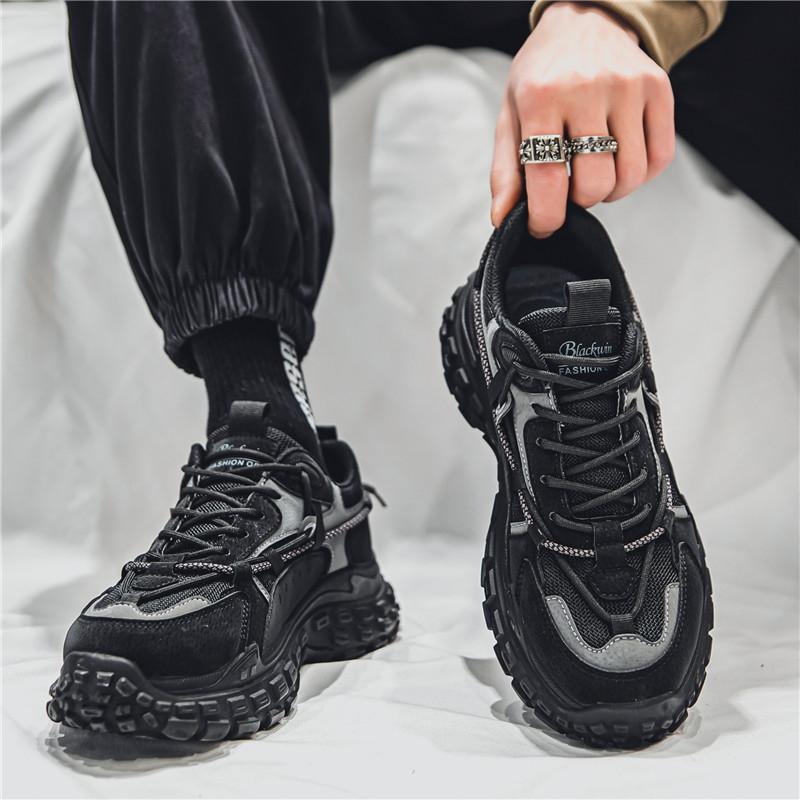 The 2025 New Spring and Autumn Men's Shoes Are Sporty, Durable, Thick-soled, Versatile for Work, and Trendy Dad Shoes