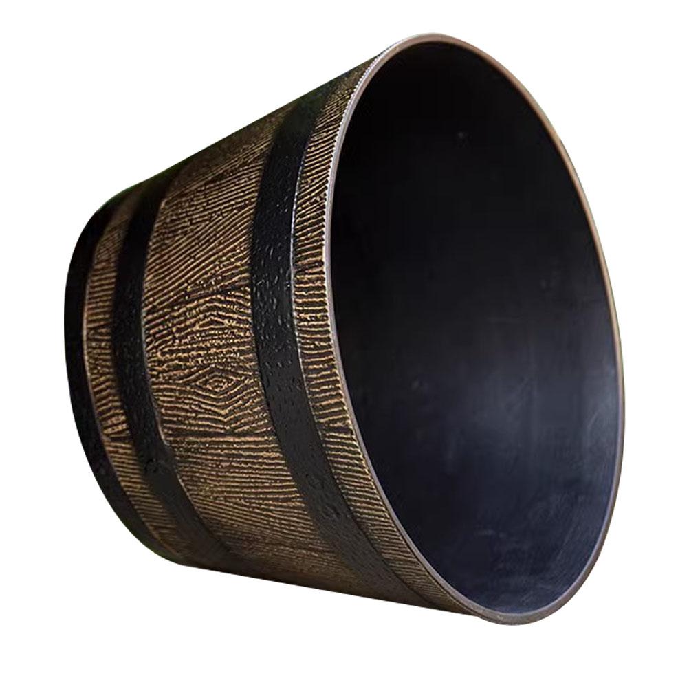Pots de Fleurs Rétro Jardinage Poté Extérieur Jardinière pour Plantes Pot de Fleurs Décoratif Ménager Rond Résine Succulente