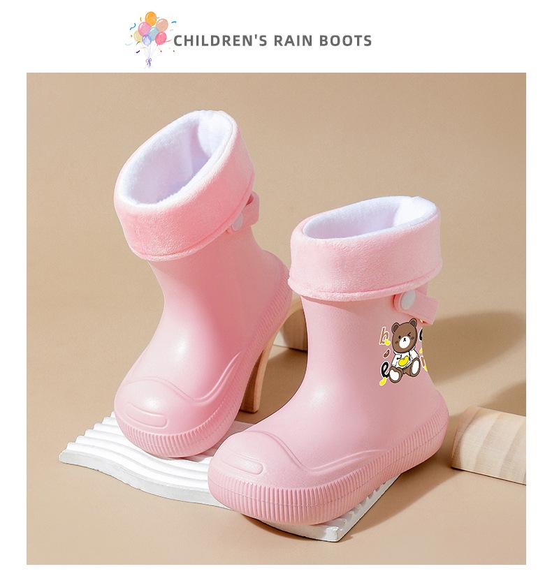 2026 EVA Children's Lightweight Non-Slip Rain Boots for Boys and Girls - Available In Baby, Toddler, and Medium To Large Sizes.