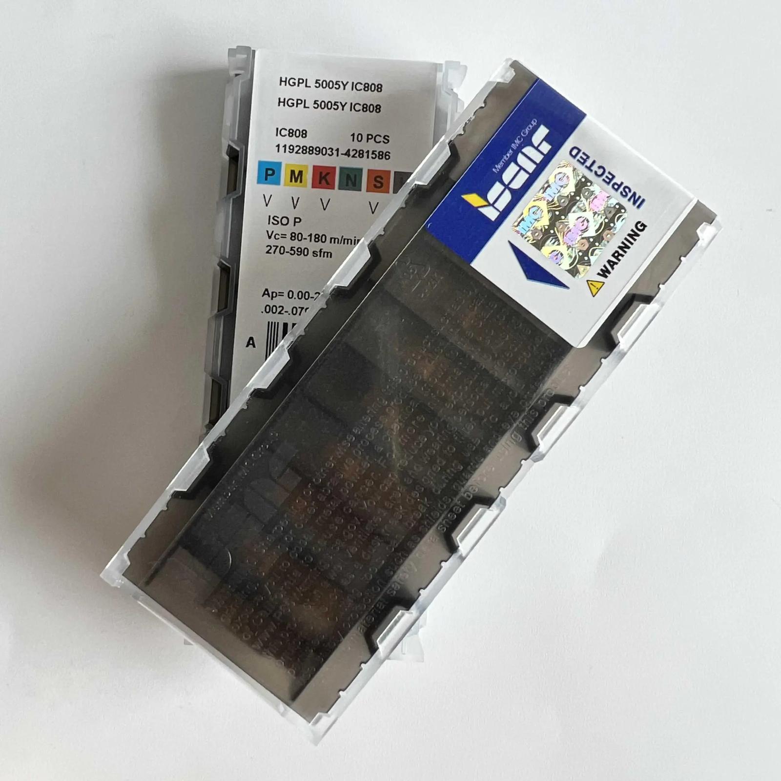 

ISCAR / HGPL5005Y IC808 Industrial indexable carbide inserts 10 Pcs