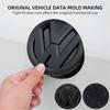 W125For VW Volkswagen Jetta MK5 Golf Volkswagen Front Grille Emblem 137MM car Rear Trunk Lid Badge 115MM Black Auto logo For VW Golf