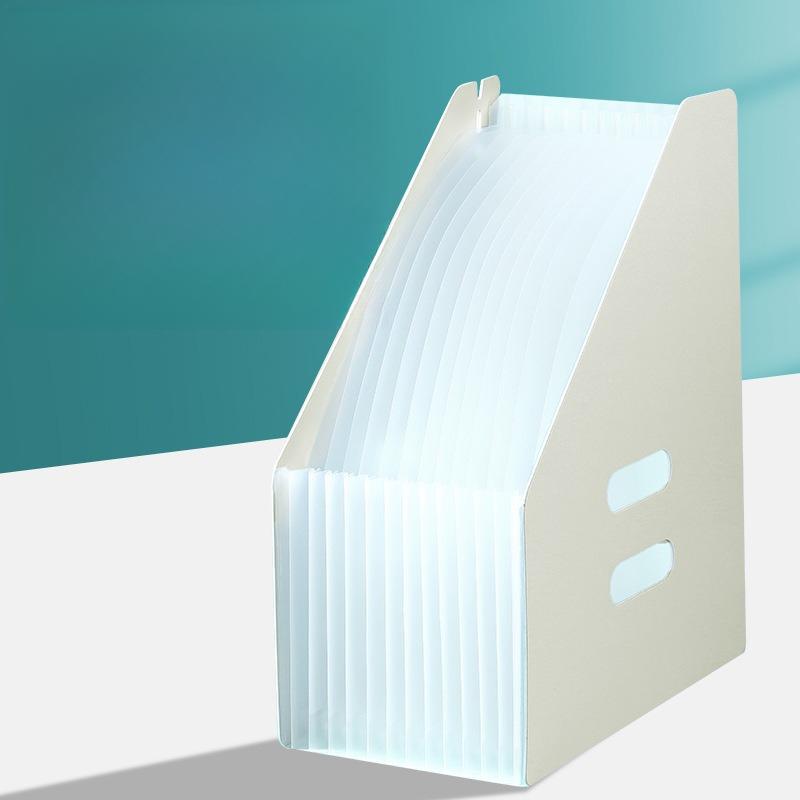 

Настольная папка для документов, органайзер для бумаги, держатель для хранения, многослойная расширяющаяся коробка, школьные канцелярские принадлежности Thick style бежевый