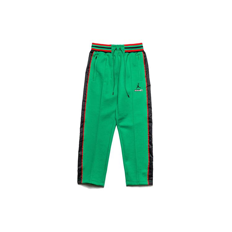 Jordan X FACETASM Knitted Sweatpants Men s Green Moderate Straight Fit Pants DC4641-372 S