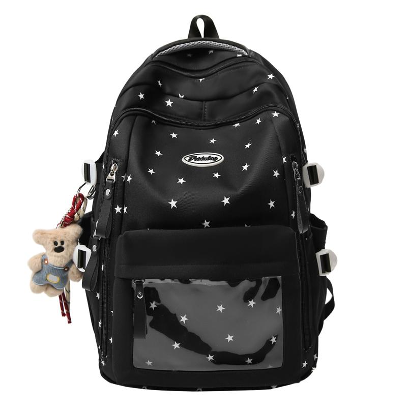 Preppy Student School Bag Lightweight Large Capacity Backpack