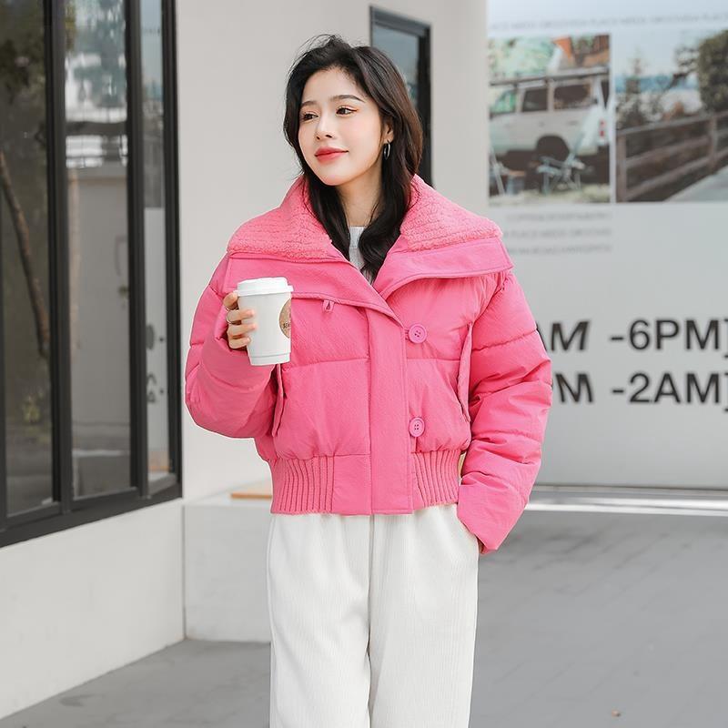 New Down Jacket for Women Winter Short Korean Style Thickened Cotton Jacket for Small People