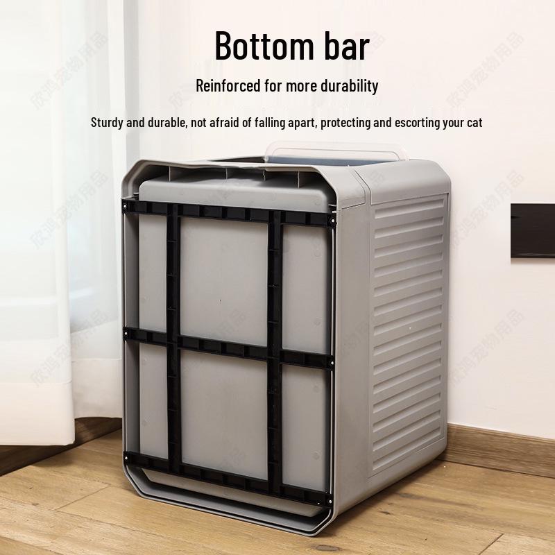 Enclosed Litter Box with Deodorizing, Anti-Splash Folding Drawer Design