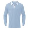 Men's Fashion Zipper Stitched T-Shirt Long Sleeve Lapel Pullover Top Blouse
