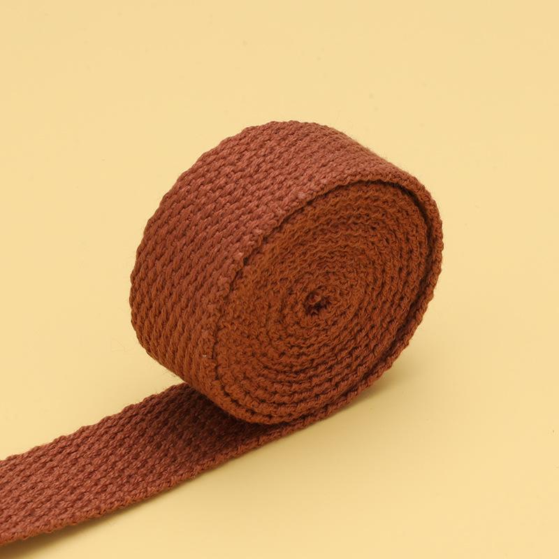20-50mm 2mm Thick Cotton Webbing Tapes Canvas Webbings Ribbon for Sewing Clothing Belt DIY Bags Strap Band Accessories 10Meters