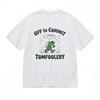Men's Trend Classic T-Shirt  Green Frog Design Off To Commit Tomfoolery Tee