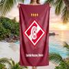 Spartak Moskau Strandtuch Weiches Mikrofaser Sommerhandtuch Schnelltrocknend Saugfähiges Handtuch für Strand Schwimmbad Reisen