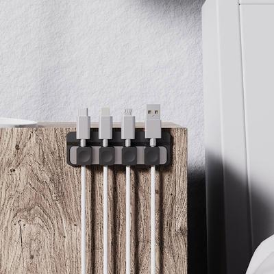 Organizzatore di Cavi Clip Magnetica Regolabile per Cavi Autoadesivo Porta Cavi Casa Ufficio Sotto Scrivania Comodino Muro Organizzatore Gestione Cavi Fissacavi