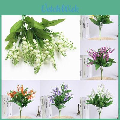 Elegant 7 Branch Artificial Lily Of The Valley Bouquet For Stunning Home And Wedding Decor