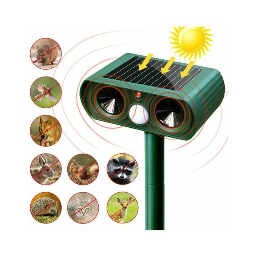 Advanced Motion Sensor Animal Repellent, Solar-Powered Outdoor Protection for Your Garden Sanctuary