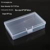 Rectangular Transparent PP Plastic Storage Box for Stationery, Cards, Hardware, Jewelry, and Fishing Gear