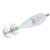 Fishing LED Lure Light Squid Shape White Light Color Bait Underwater Lure Lamp with Hook