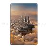 City In The Clouds Metal Plaque Poster Cinema Pub Decoration Customized Club Tin Sign Poster