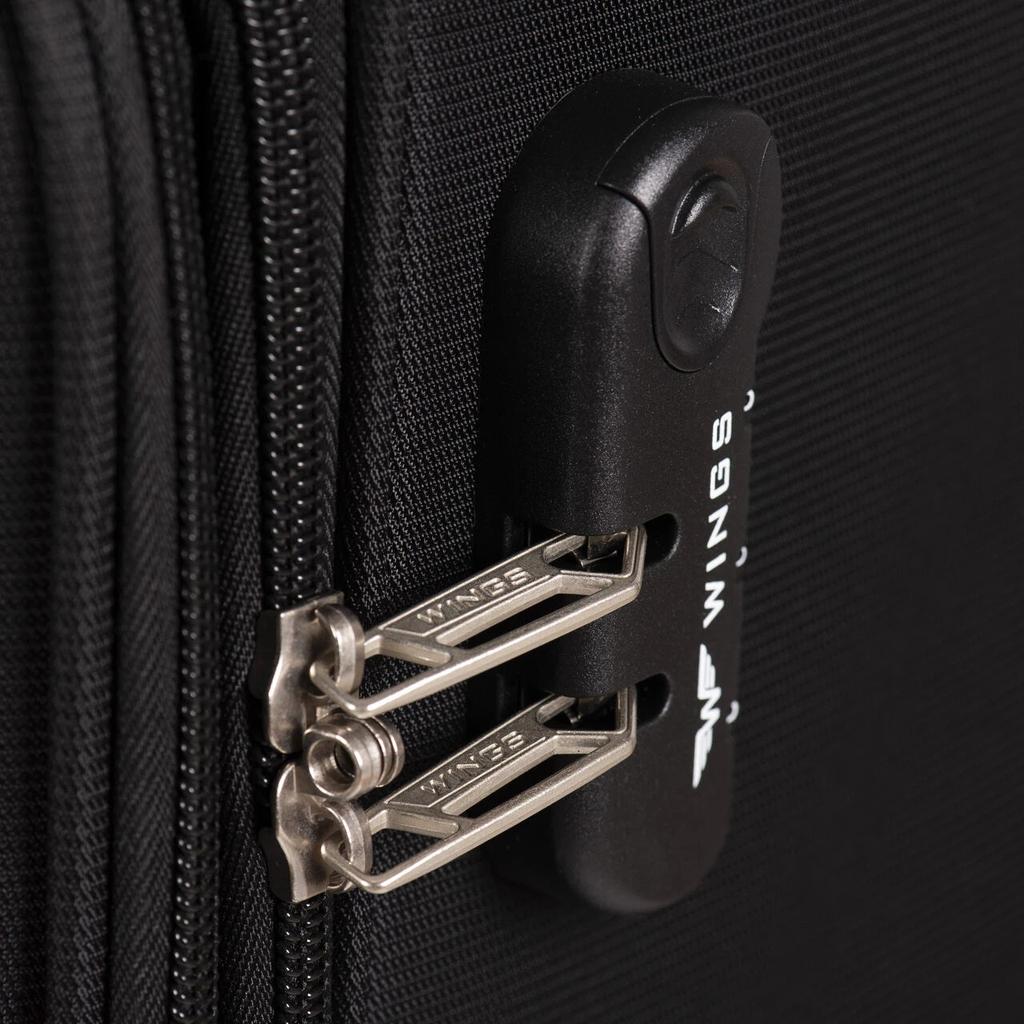 Dipper Wings 24" Black Medium Softside Suitcase