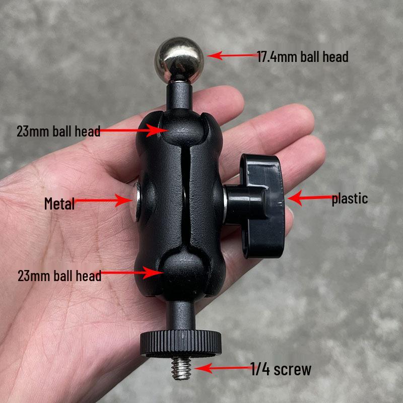 Universal Mobile Phone Bracket: 1/4" Turn-to-Screw Ball Head Adapter with Reverse Thread Accessories