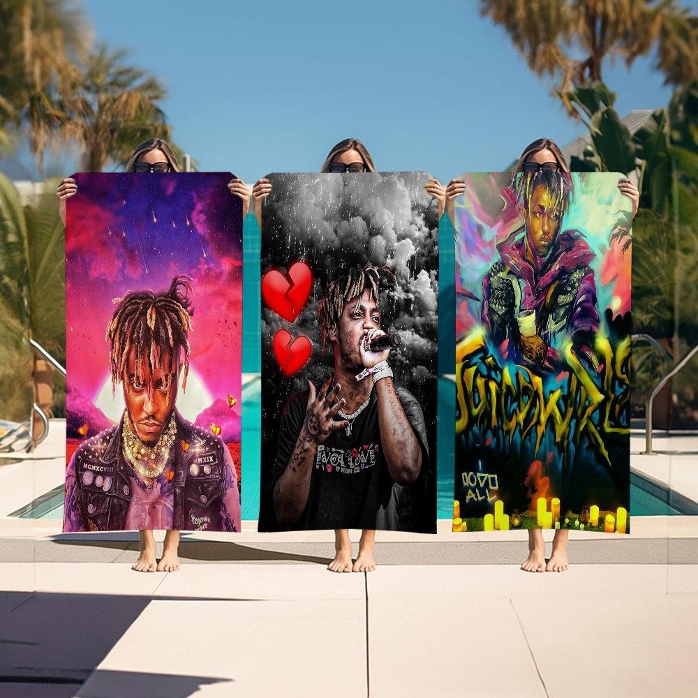 M-Musician J-Juice W-Wrld Big Microfiber Beach Towels Quick Dry Towel Sand Beach Towels Pool Towel for Travel Swim Pool Yoga