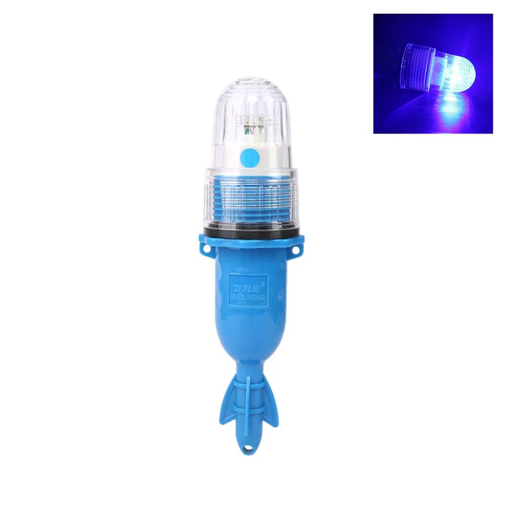 

1 шт. 20 см рыболовный фонарь с двойной вспышкой, подводный маяк, буй, сигнальный световой индикатор, приманки, лампа для поиска рыбы, мигающая синий