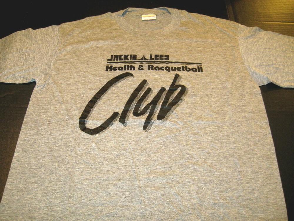 Jackie Lees Health & Racquetball Club Akron Vintage 1980 s T-Shirt New! MED Rare Unisex T-Shirt XXXL