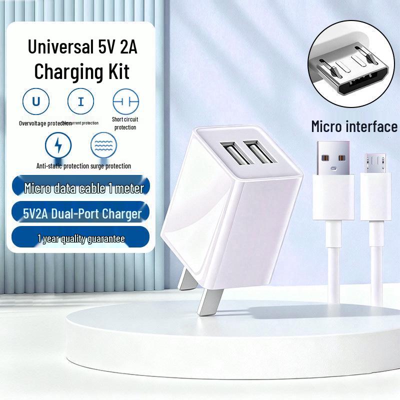 5V2A Dual-Port USB Power Adapter Charger with 3C Certification