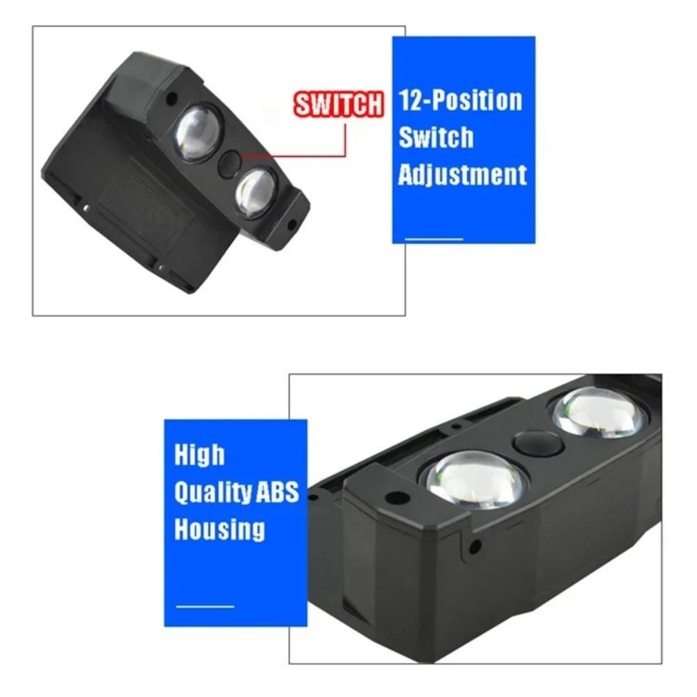 Plastic LED Outdoor Spotlight Solar Powered Fence Light Solar Wall Light  Pathway