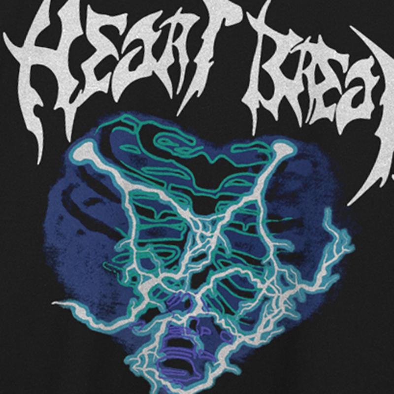 Streetwear Letter Graphic Black T-Shirt Cotton Unisex Tops Tees Summer Short Sleeves T Shirt