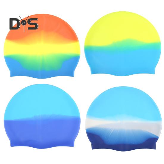Czepek pływacki dla dorosłych silikonowy, wodoodporny, do basenu, antypoślizgowy czepek kąpielowy do długich i krótkich włosów, aby włosy pozostały suche