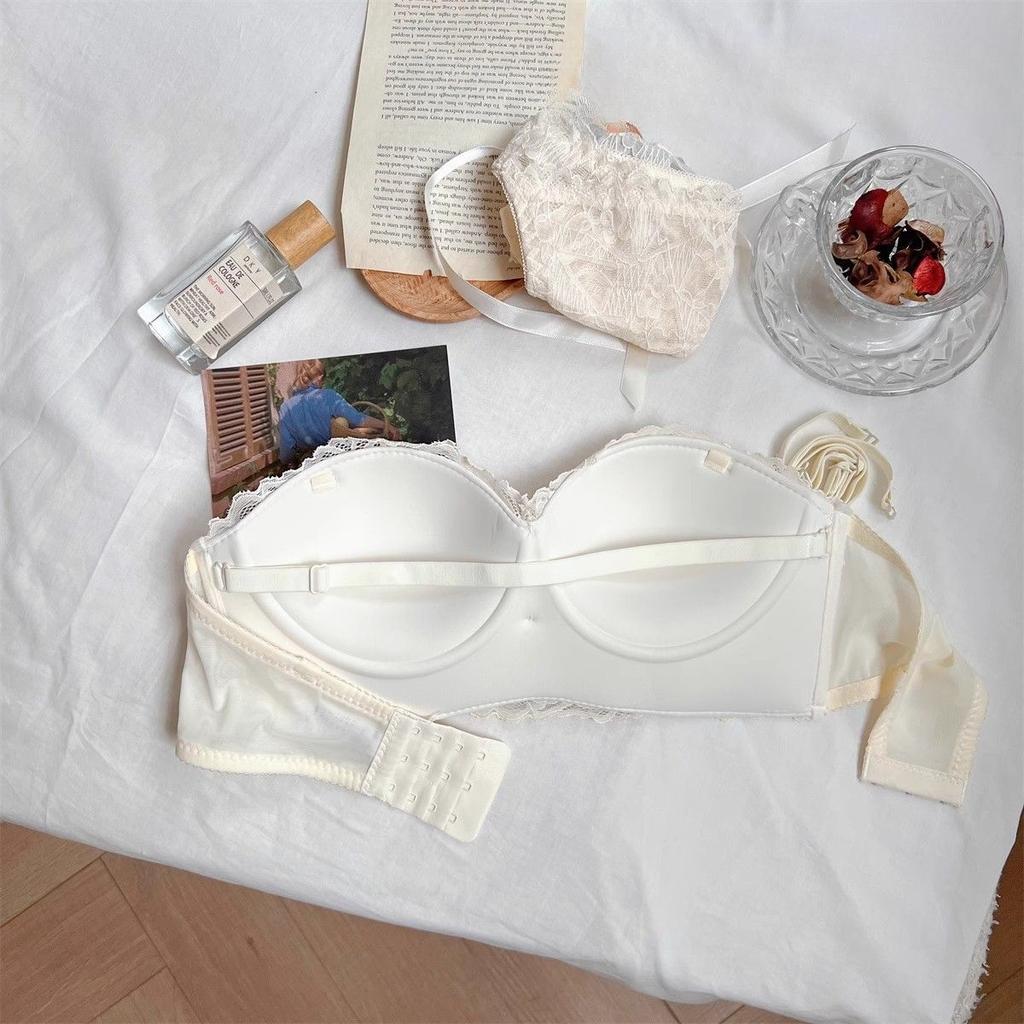 Sexy Women Lace Bras Push Up Big Breast Girls Fashion Underwear Backless Sling Adjustable Strap Wireless Female Lingerie