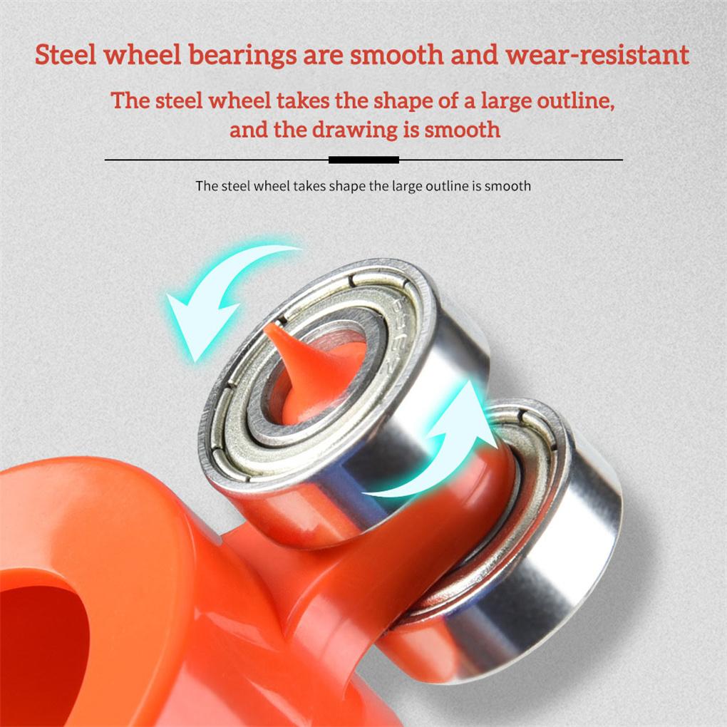 ABS Profile Scribing Ruler Irregular Portable Gauge Shape Measuring Woodworking Profiler Attachments Essentials