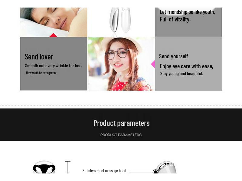 Electronic Eye and Lip Beauty Massager Device