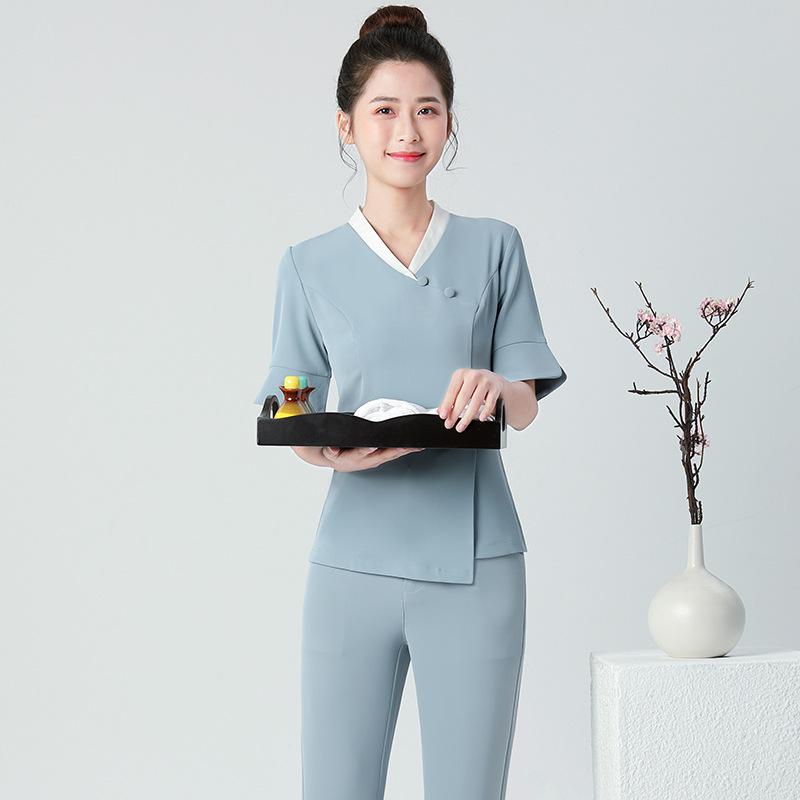 High-End Ladies Spa Technician Uniform: Spring/Summer Collection