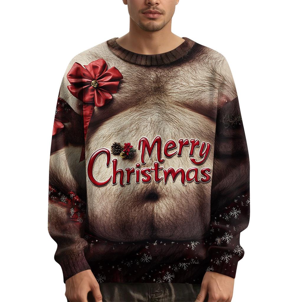 Men's Halloween Print Raglan Dralan Three-quarter Sleeve Casual Top