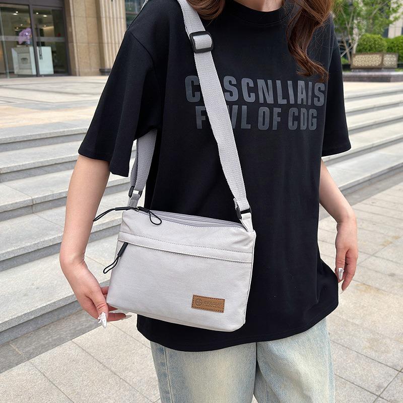 Culoare uni, Geantă din nailon, Geantă de damă, Multifuncțională, Casual, Impermeabilă, Portabilă, Geantă de umăr uniformă, Geantă crossbody