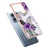 For Xiaomi 14T Pro Case with IMD Marble Flower Pattern TPU Mobile Back Cover
