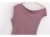 Spring 2025 Women's European & American Style Pleated Slimming Bodysuit