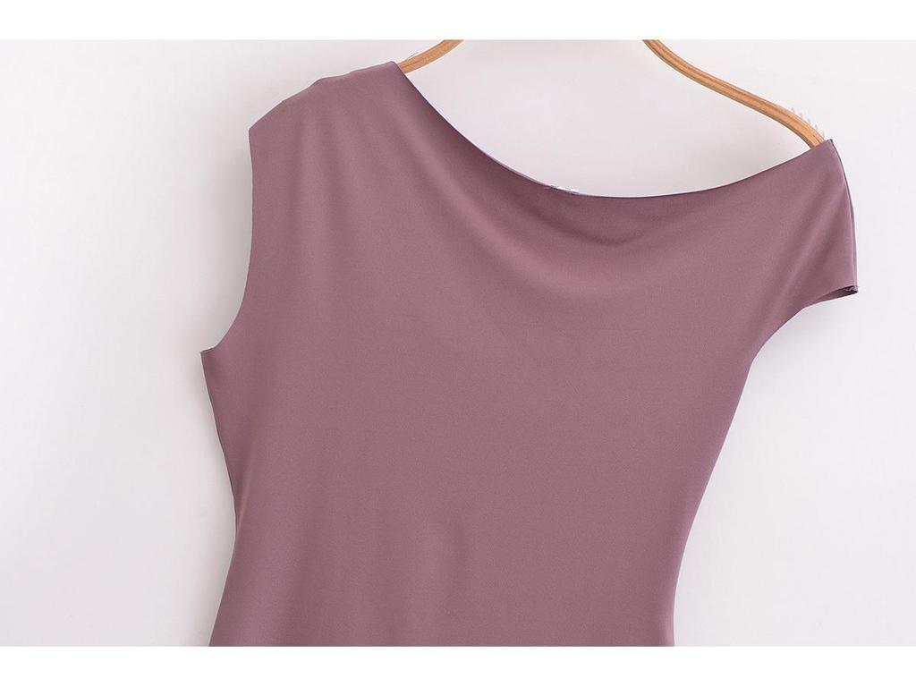 Spring 2025 Women's European & American Style Pleated Slimming Bodysuit