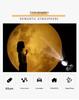 Rechargeable Earth & Moon Star Projector Night Light for Bedroom Atmosphere 