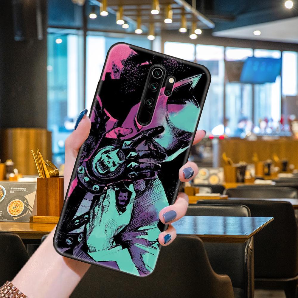Phone Case For Xiaomi Redmi 6 7 8 9 A Pro Redmi Note 10 Pro 5G 8 8T 9 9S 7 6 5 Pro  Black Cover JOJO’S BIZARRE ADVENTURE