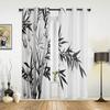 Landscape Painting Boat Mountain Curtains for Bedroom Living Room Drapes Kitchen Children's Room Window Curtain Home Decor