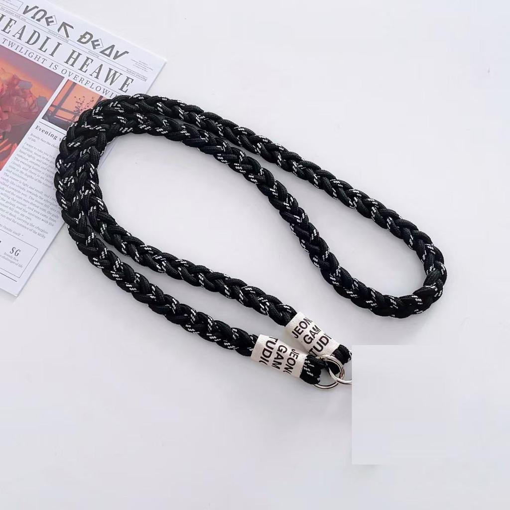Colorful Crossbody Woven Phone Strap - Long Anti-Lost Lanyard & Bag Decoration