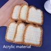 5PCS/Set Bread Toast Dishwashing Cloth Thick Oil-free Kitchen Dishwashing Towel Acrylic Dishwashing Cloth