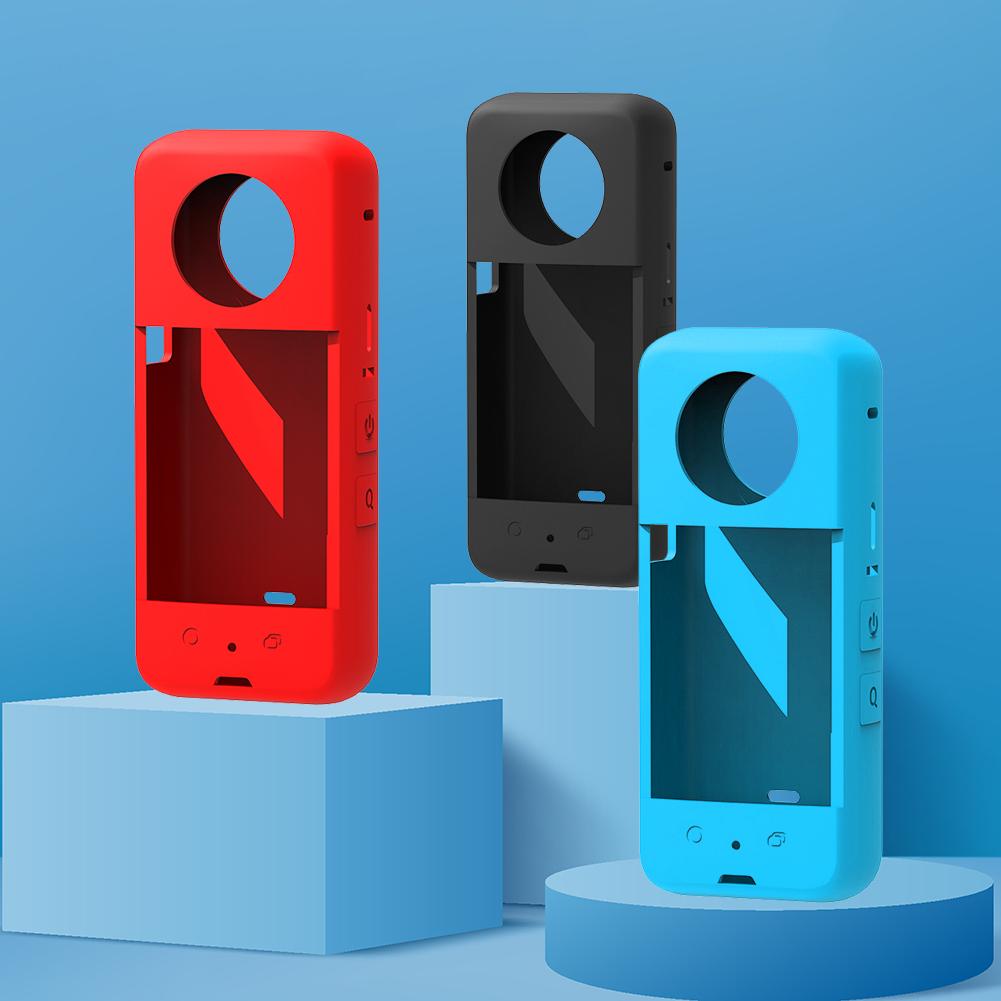 Silicone Protective Shell Anti-scratch Waterproof Body Protective Cover Action Camera Accessories Soft Body Case for Insta360 X3