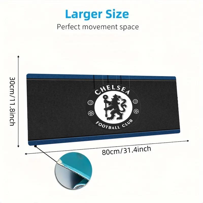 X0827046Chelsea Print  Cushion Non-slip Laptop Tablet Big Mousepad XXL Mat Mini PC Playmat With Lock edge