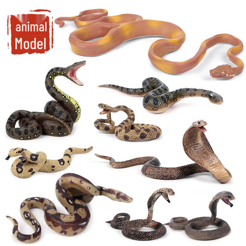 Large Snake Simulation Model - Giant Python & Cobra Children's Toy Ornament