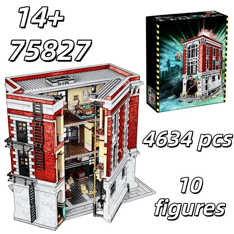 2026 In Stock 4634pcs Compatible Ghostbusters Firehouse Headquarters Building Blocks Bricks Set Adult Bricks Gift 75827